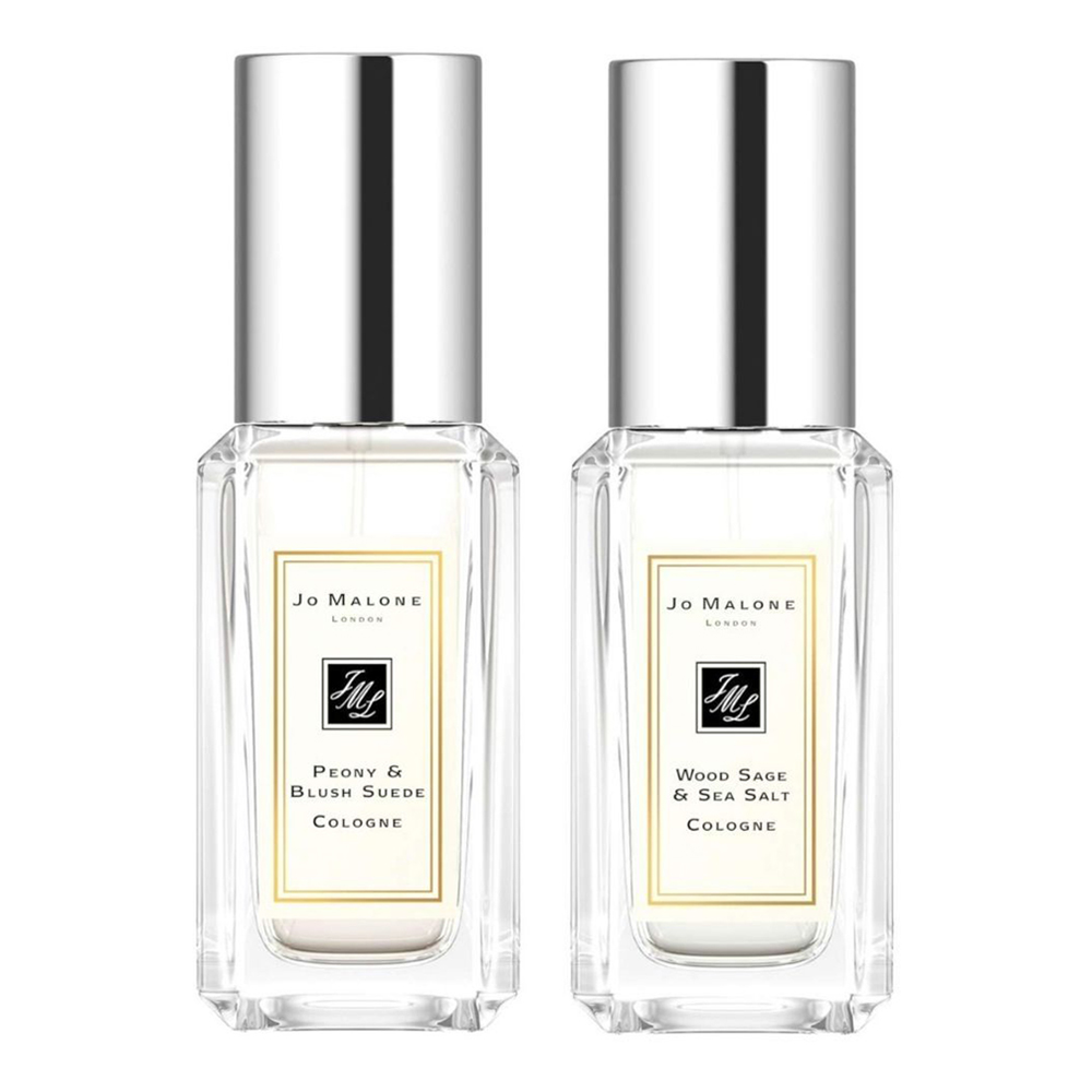Peony & Blush Suede And Wood Sage & Sea Salt Cologne Miniature Duo