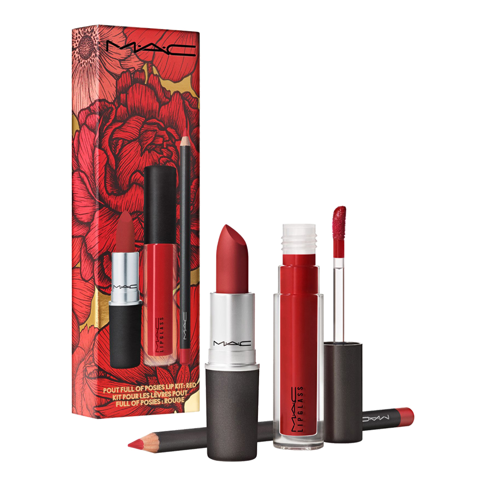Pout Full of Posies Lip Kit: Red