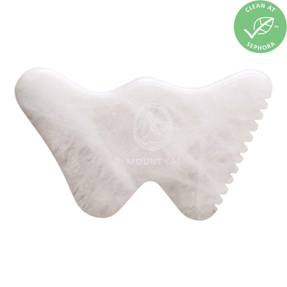 The Vitality Qi White Jade Gua Sha Sculpting Tool